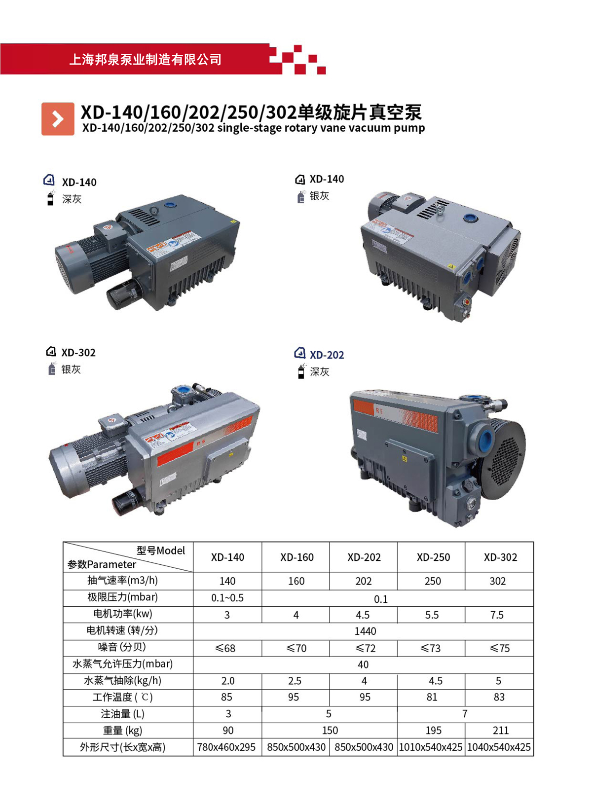 XD系列單級(jí)旋片式真空泵廠家 邦泉泵業(yè) XD single-stage rotary vane vacuum pump